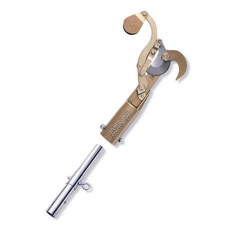 Jameson Side Cut Tree Pruner W/ Pole Adapter, 1-1/4 in Cut Cap, 19.3 in L Blade, Aluminum Handle 21693